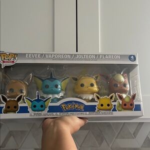Evolution of Eevee Pop figures